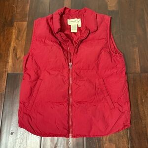 Vintage Eddie Bauer Red Goose Down Puffer Vest Women’s Size Small